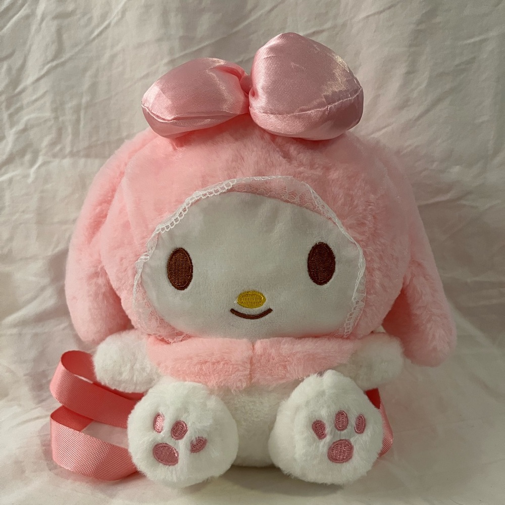 My Melody Sanrio Plush Pink Backpack